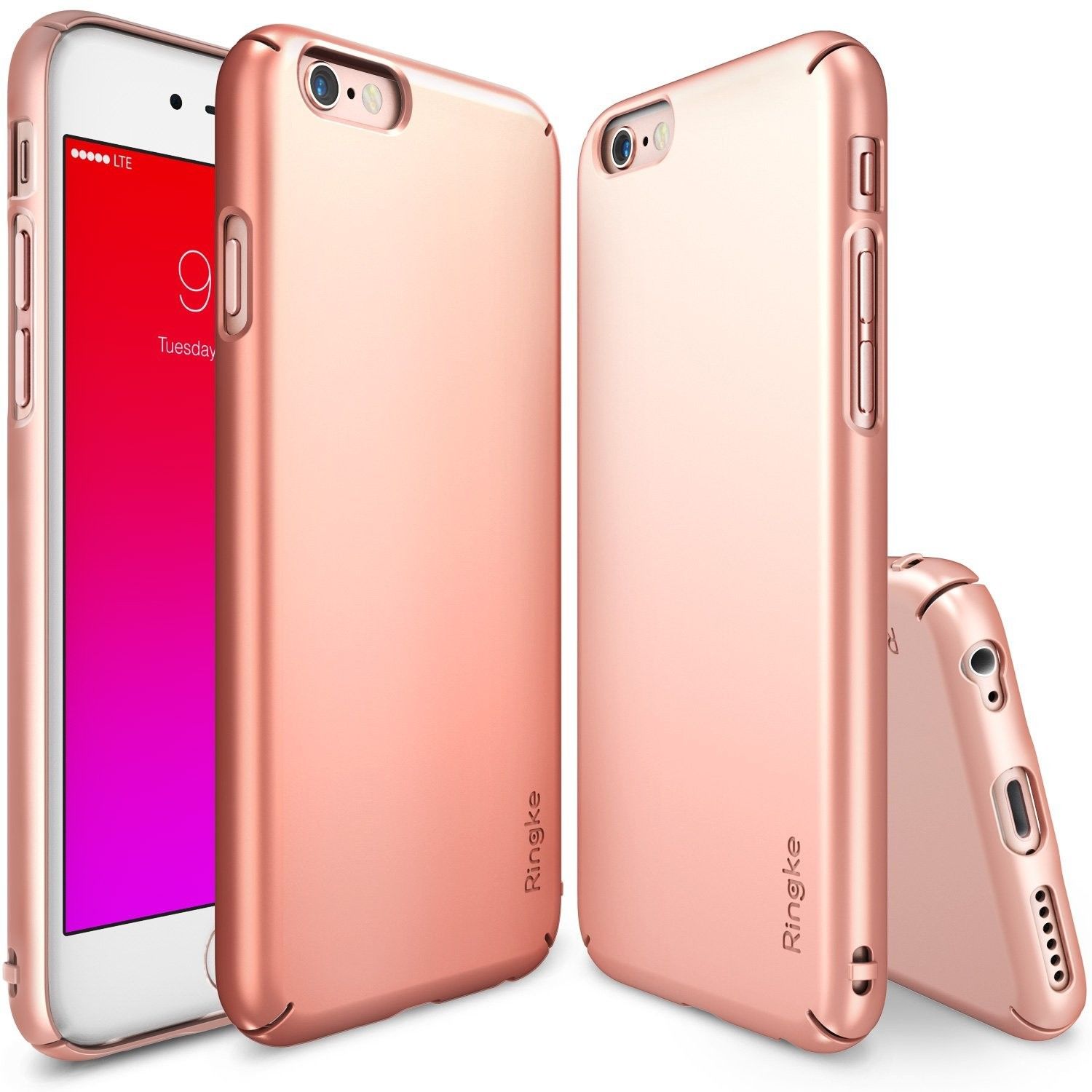 Ovitek Ringke "Slim" za iPhone 6 / 6S - rose gold