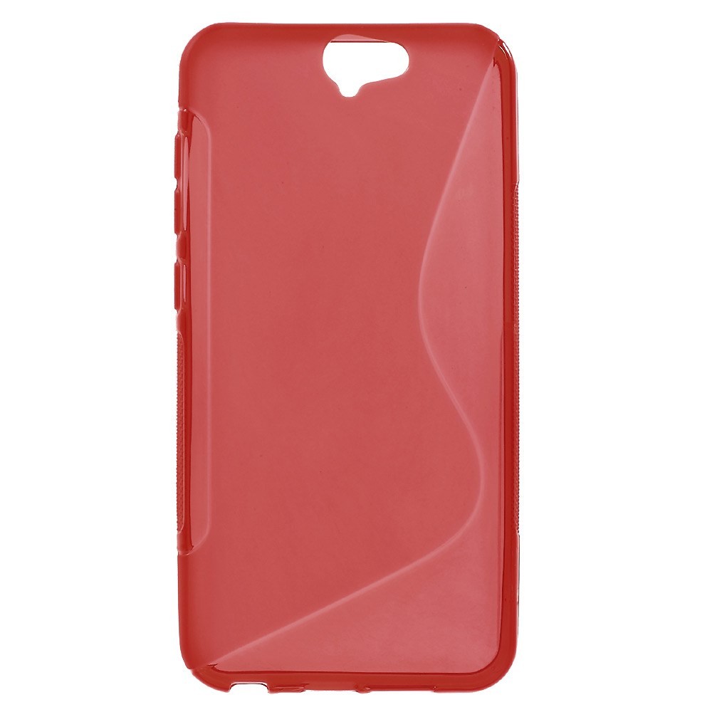 TPU gel ovitek "S-Line" za HTC One A9 - rdeč