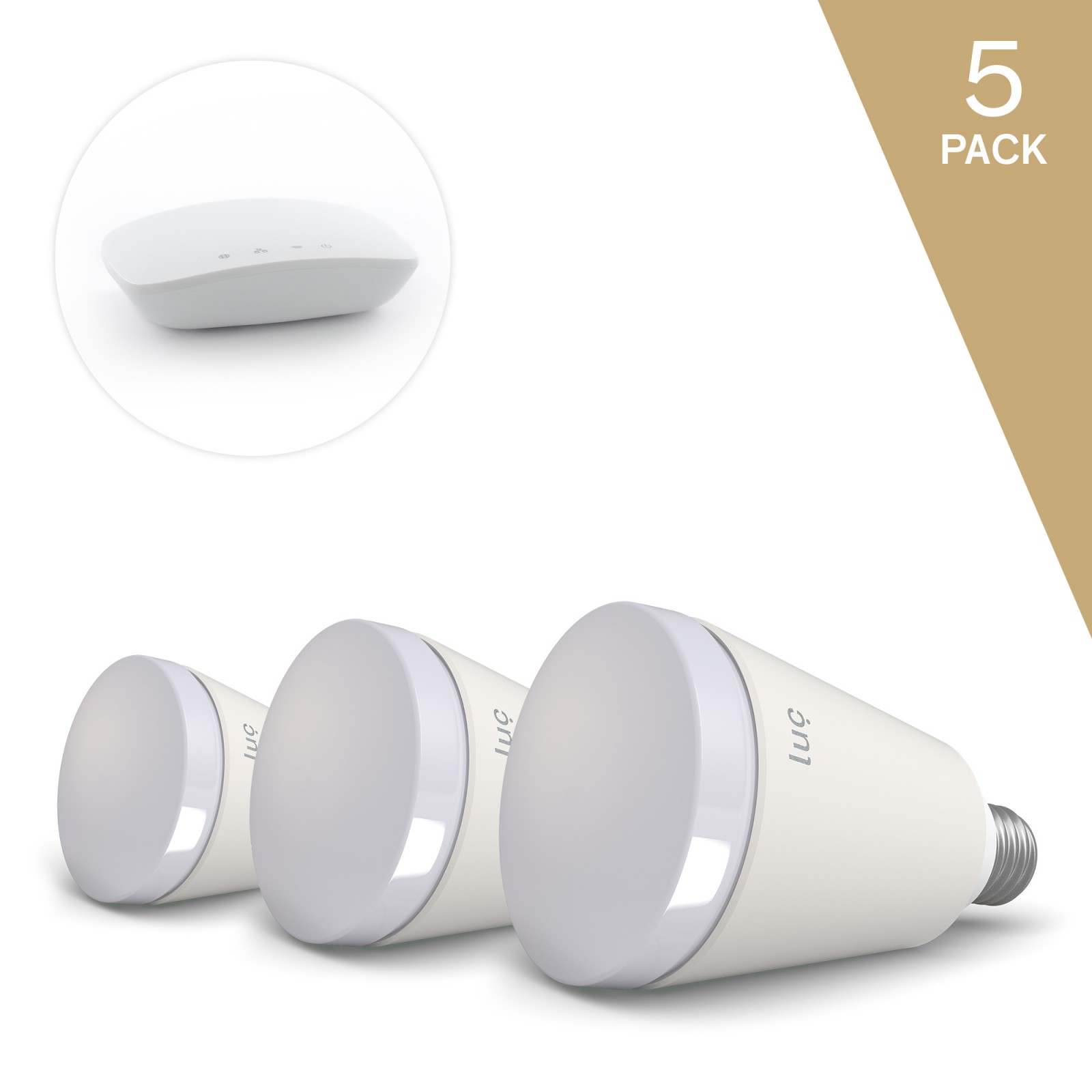 Luc Upgrader Pack - 5 x pametna žarnica in bridge