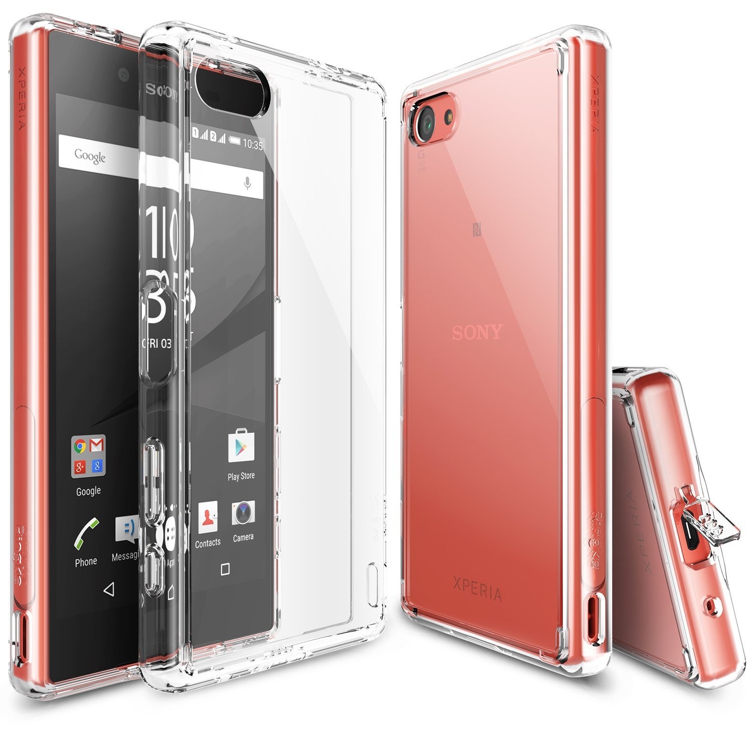 Ovitek Ringke "Fusion" za Sony Xperia Z5 Compact - crystal view