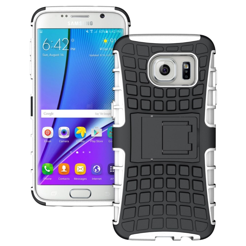 Hibriden TPU gel ovitek "Tough" za Samsung Galaxy S7 Edge - bel