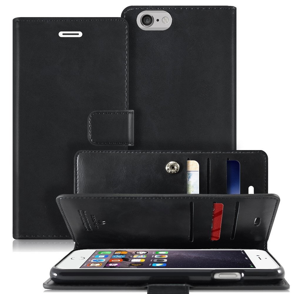 Etui Goospery Mansoor Diary za iPhone 6 Plus / 6S Plus - črn