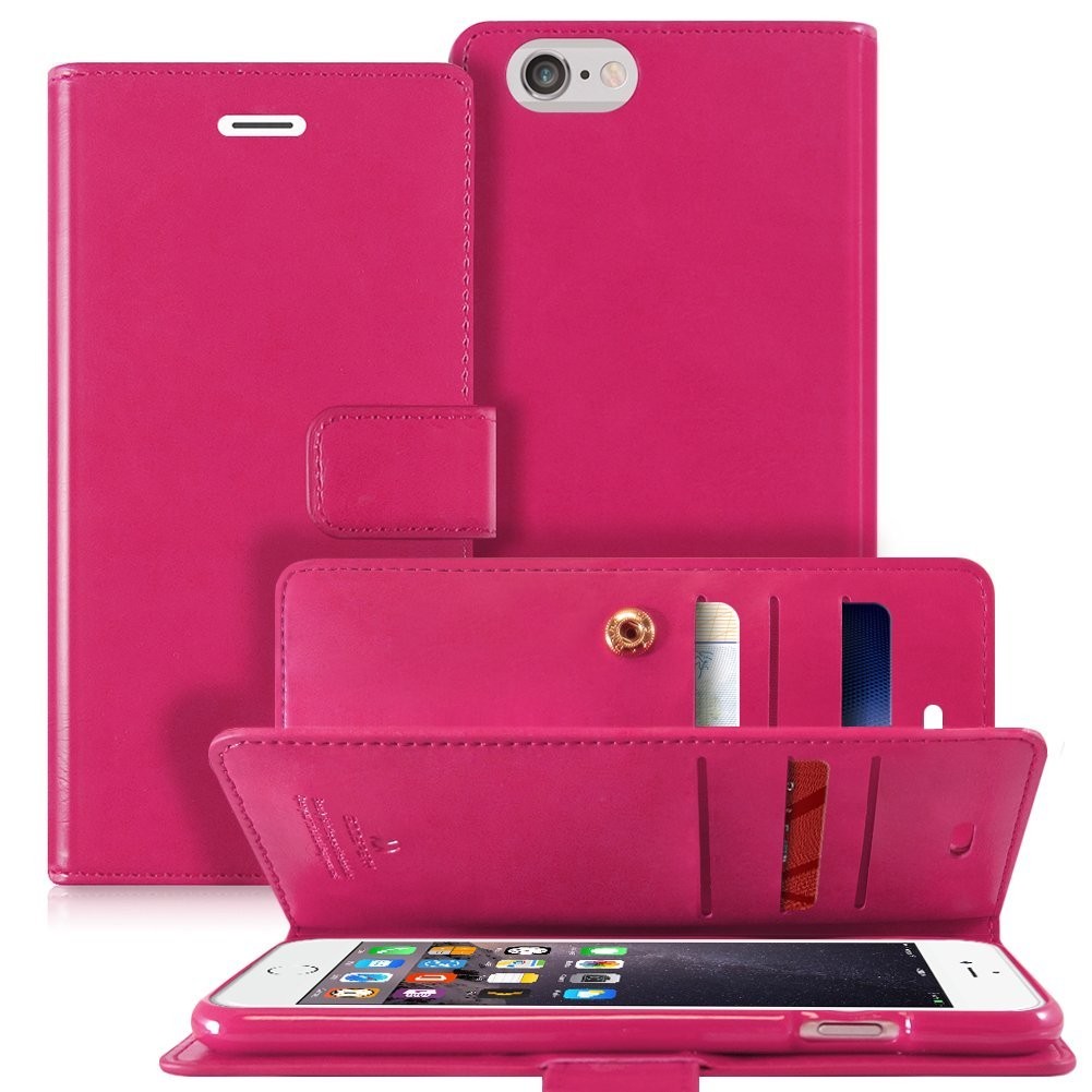 Etui Goospery Mansoor Diary za iPhone 6 Plus / 6S Plus - magenta
