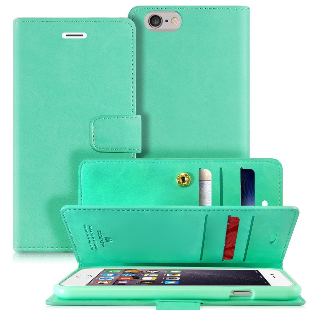 Etui Goospery Mansoor Diary za iPhone 6 Plus / 6S Plus - mint