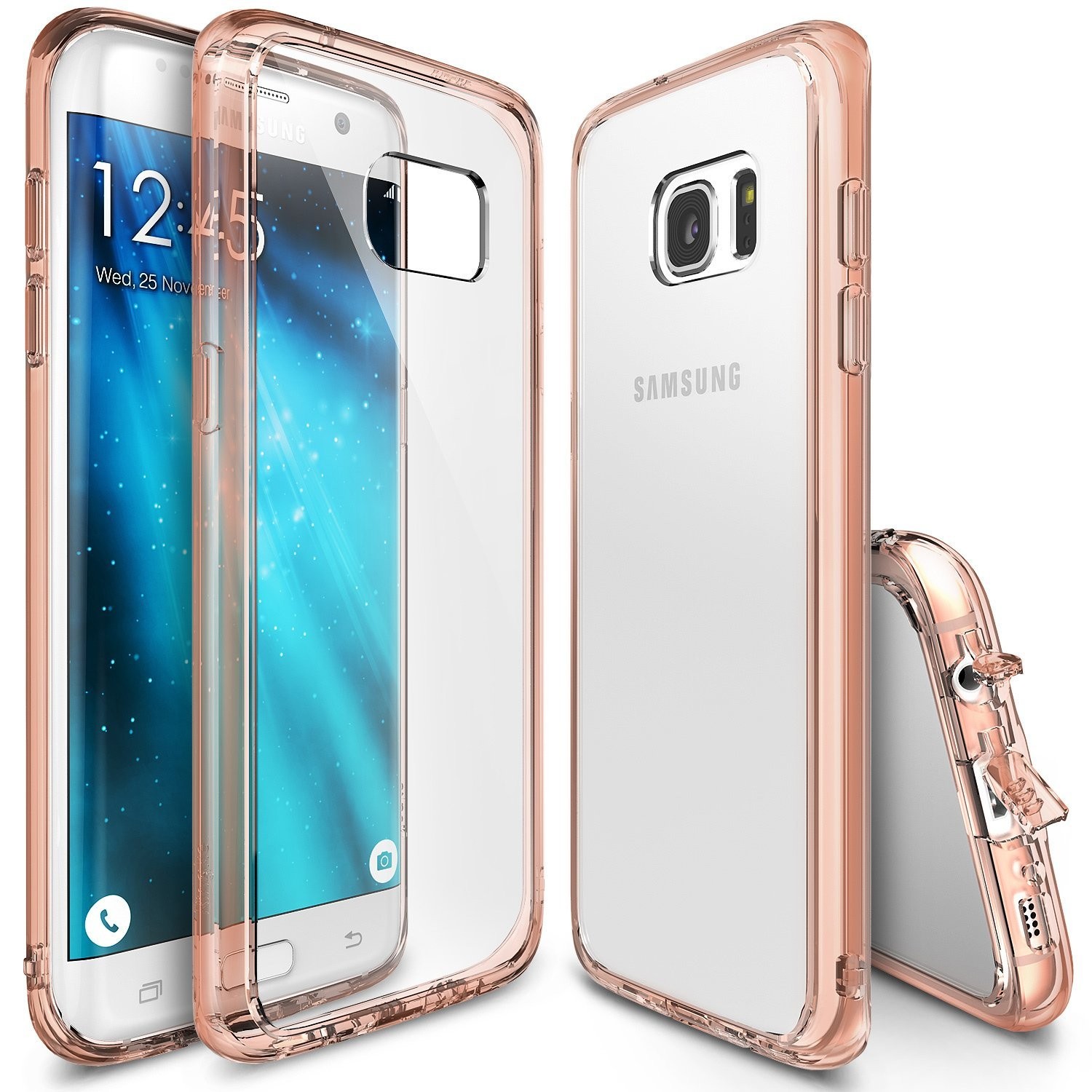 Ovitek Ringke "Fusion" za Samsung Galaxy S7 Edge - rose gold