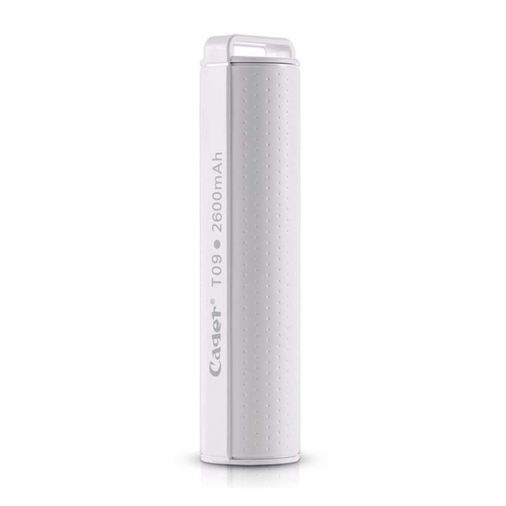 Power bank "Oval" - 2600 mAh - bela