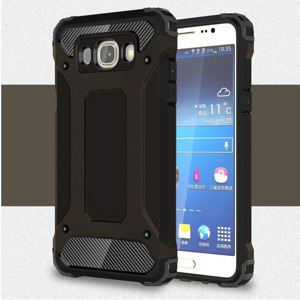 Robusten ovitek "Rock" za Samsung Galaxy J7 (2016) - črn