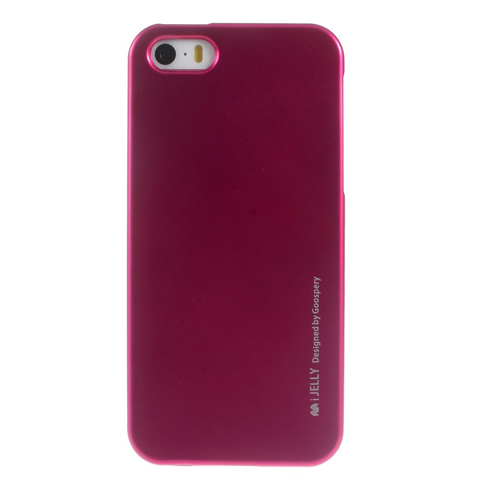 TPU gel ovitek Goospery iJelly Case iPhone SE / 5 / 5S - magenta