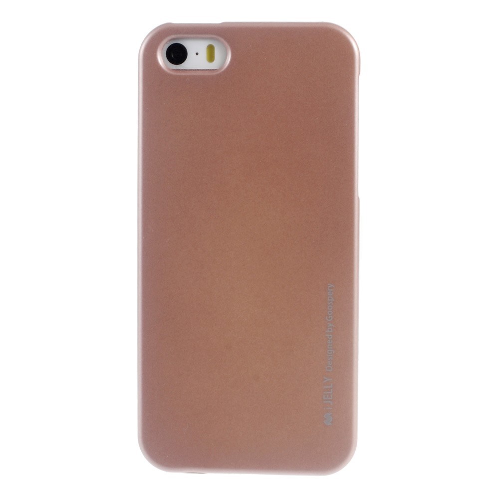 TPU gel ovitek Goospery iJelly Case iPhone SE / 5 / 5S - roza