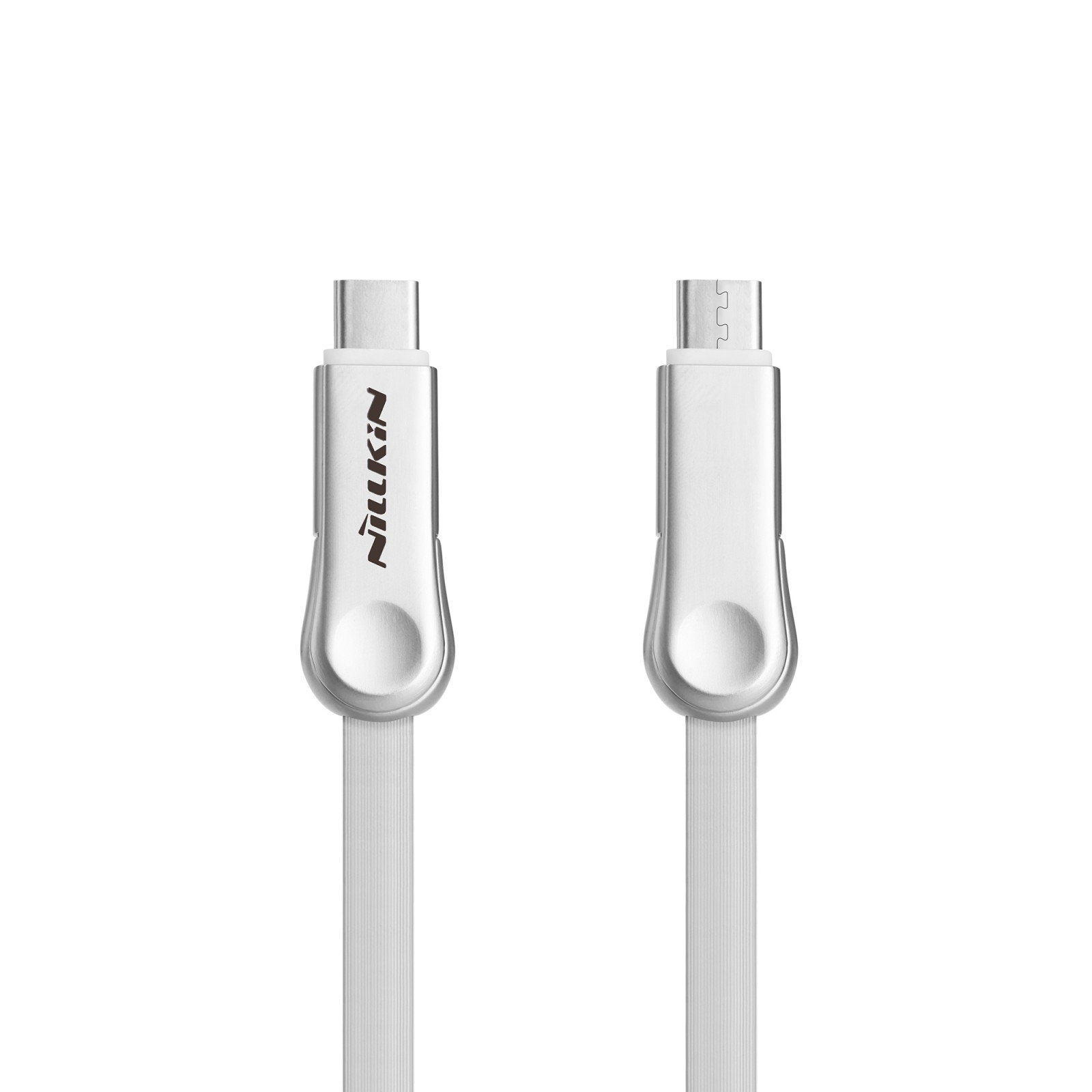 USB-C in Mikro USB kabel 2.1A 2 v 1 - bel