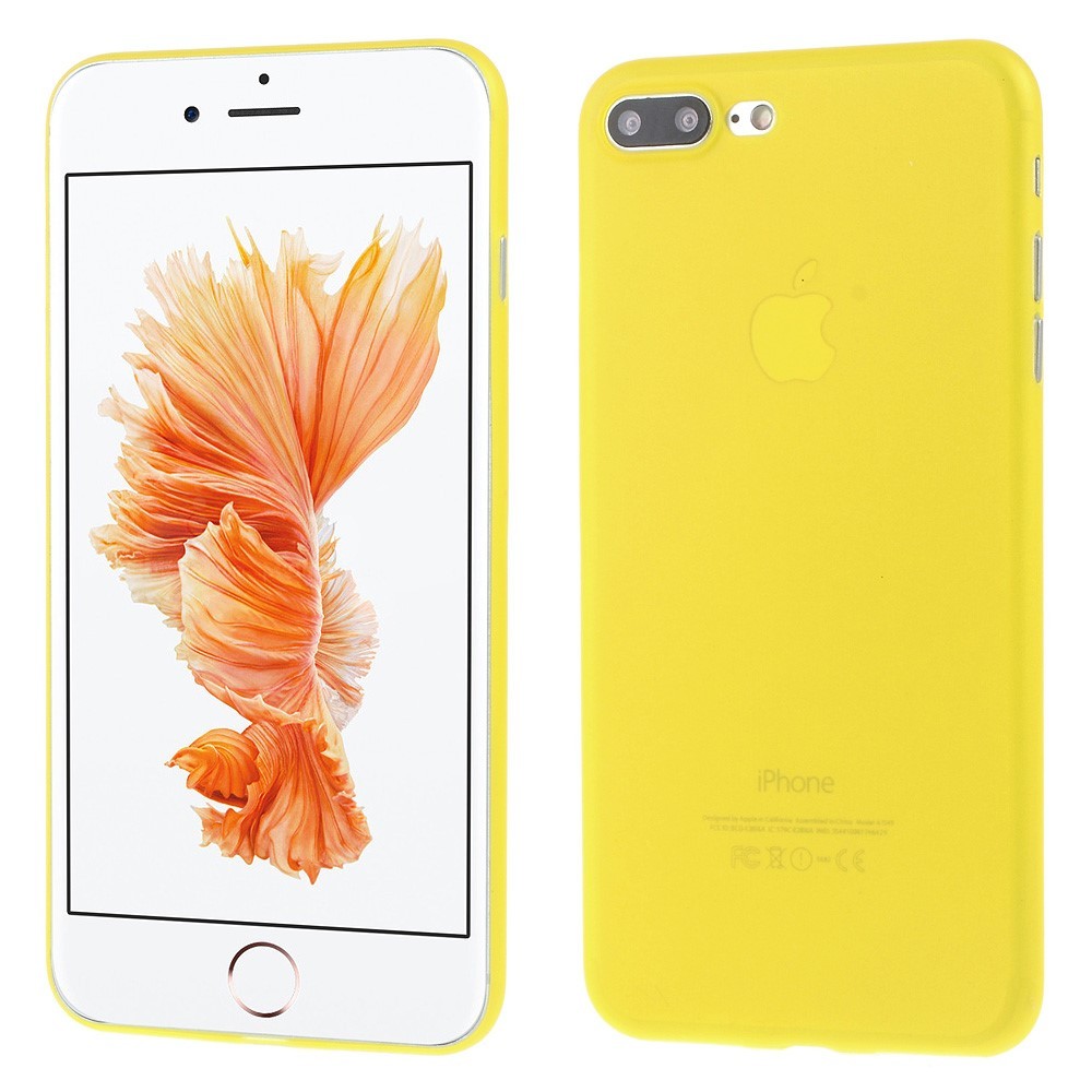 Ultra tanek trden 0.3 mm ovitek za iPhone 7 Plus - rumen