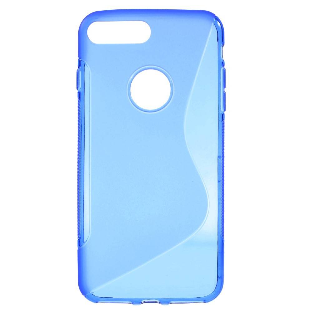 TPU gel ovitek "S-Line" za iPhone 7 Plus - moder