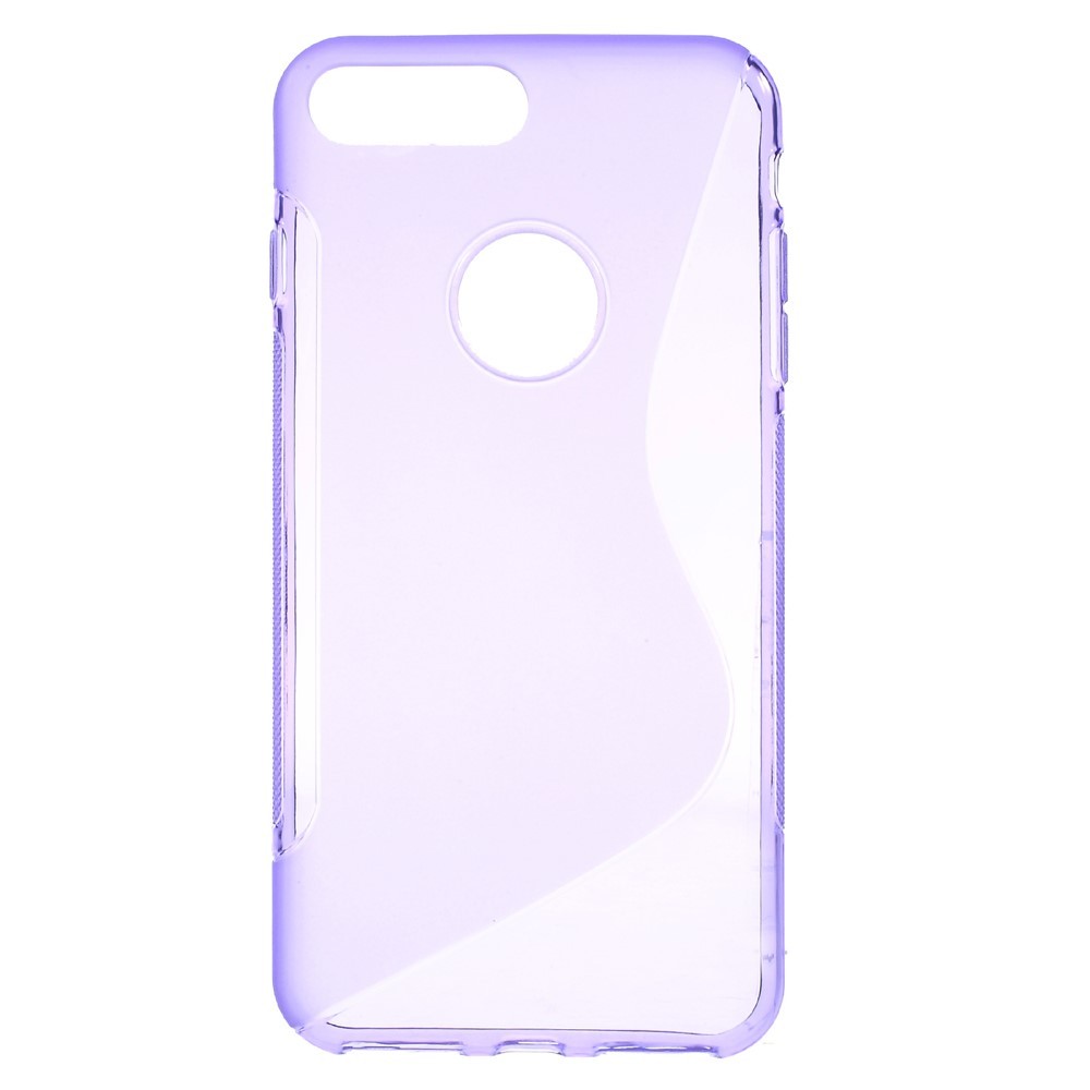 TPU gel ovitek "S-Line" za iPhone 7 Plus - vijoličen