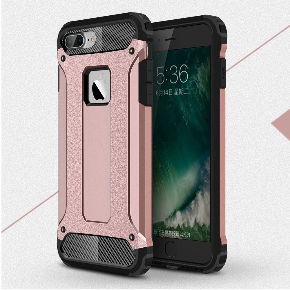 Robusten ovitek "Rock" za iPhone 7 Plus - roza
