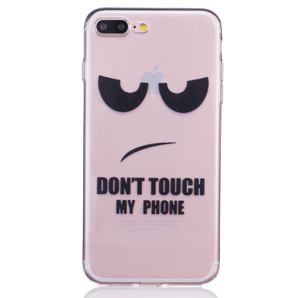 Modni TPU gel ovitek "Do Not Touch" za iPhone 8 Plus / iPhone 7 Plus