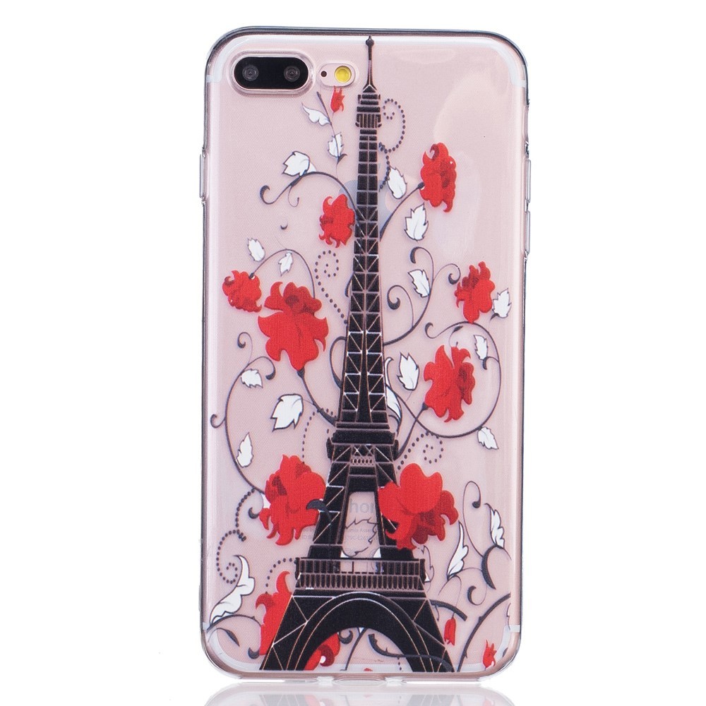 Modni TPU gel ovitek "Eiffel Flower" za iPhone 8 Plus / iPhone 7 Plus