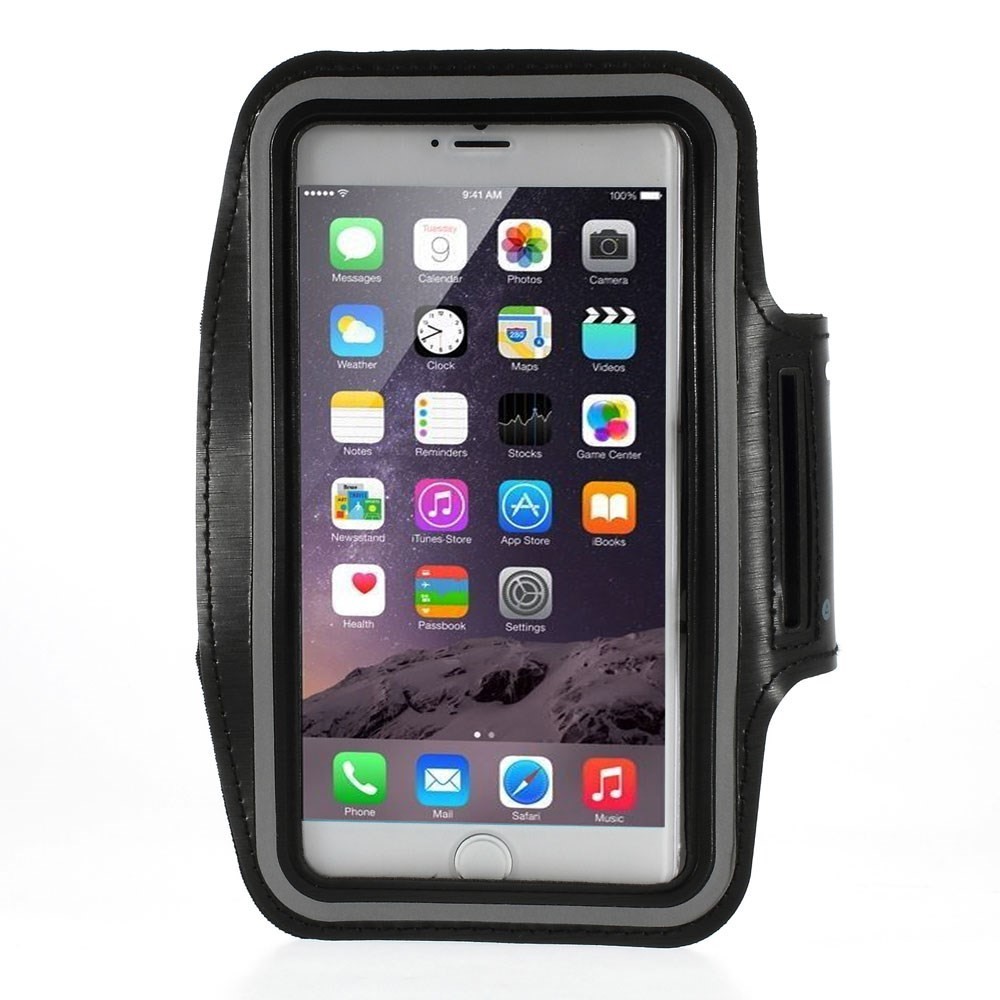 Ročni športni trak za iPhone 8 Plus / iPhone 7 Plus / Samsung Galaxy S9 Plus / Galaxy S8 Plus - črn