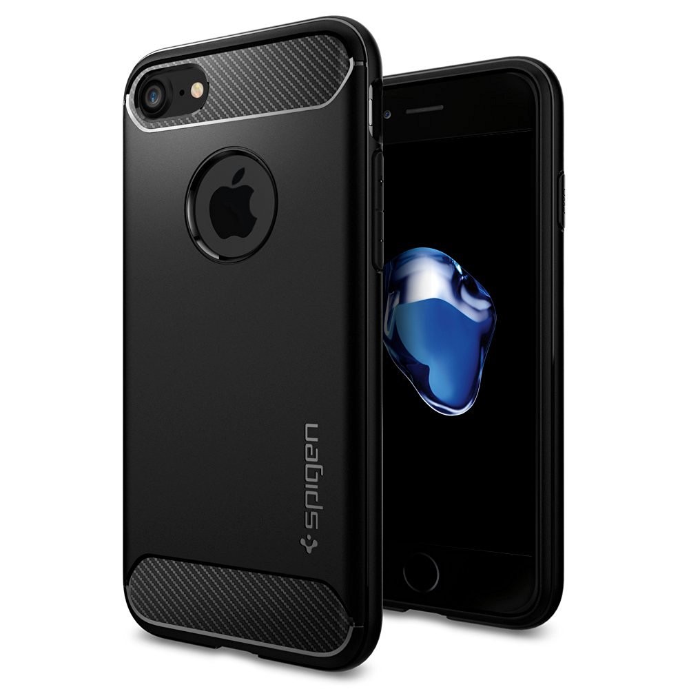 Ovitek Spigen "Rugged Armor" za iPhone 8 / iPhone 7 - black