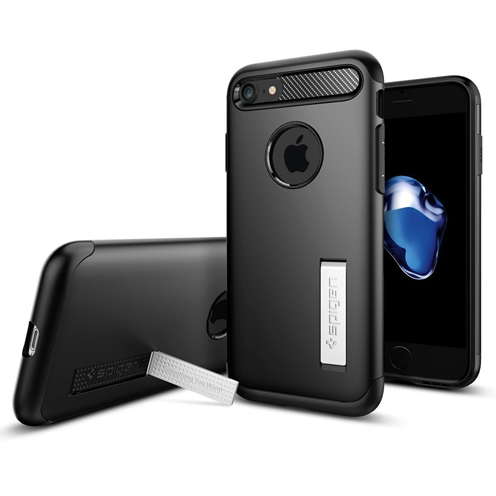 Ovitek Spigen "Slim Armor" za iPhone 8 / iPhone 7 - black