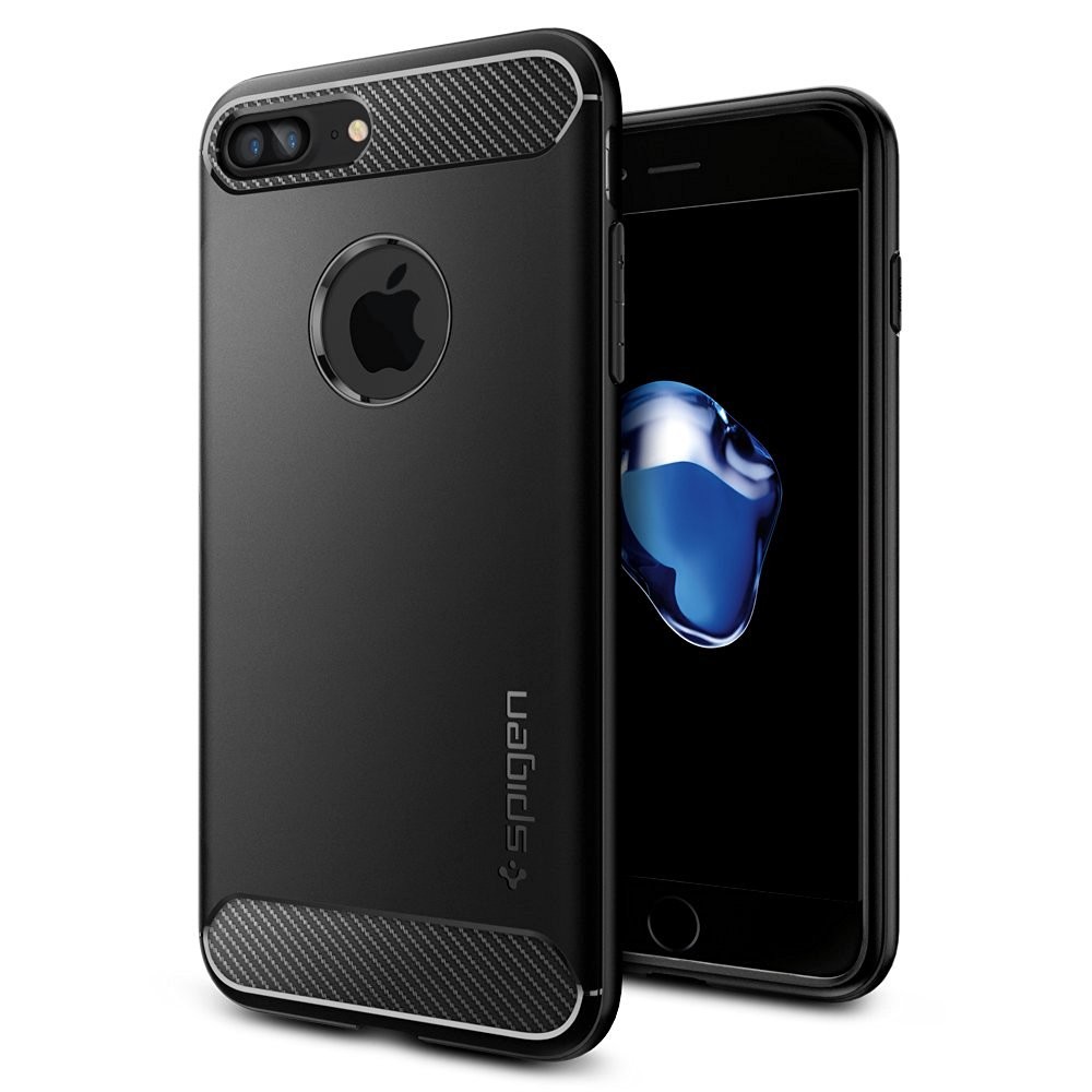 Ovitek Spigen "Rugged Armor" za iPhone 8 Plus / iPhone 7 Plus - black