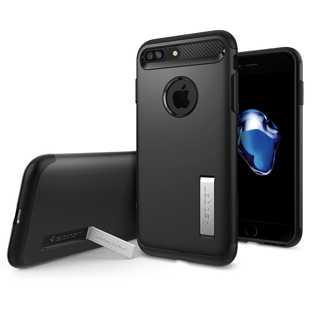 Ovitek Spigen "Slim Armor" za iPhone 8 Plus / iPhone 7 Plus - black