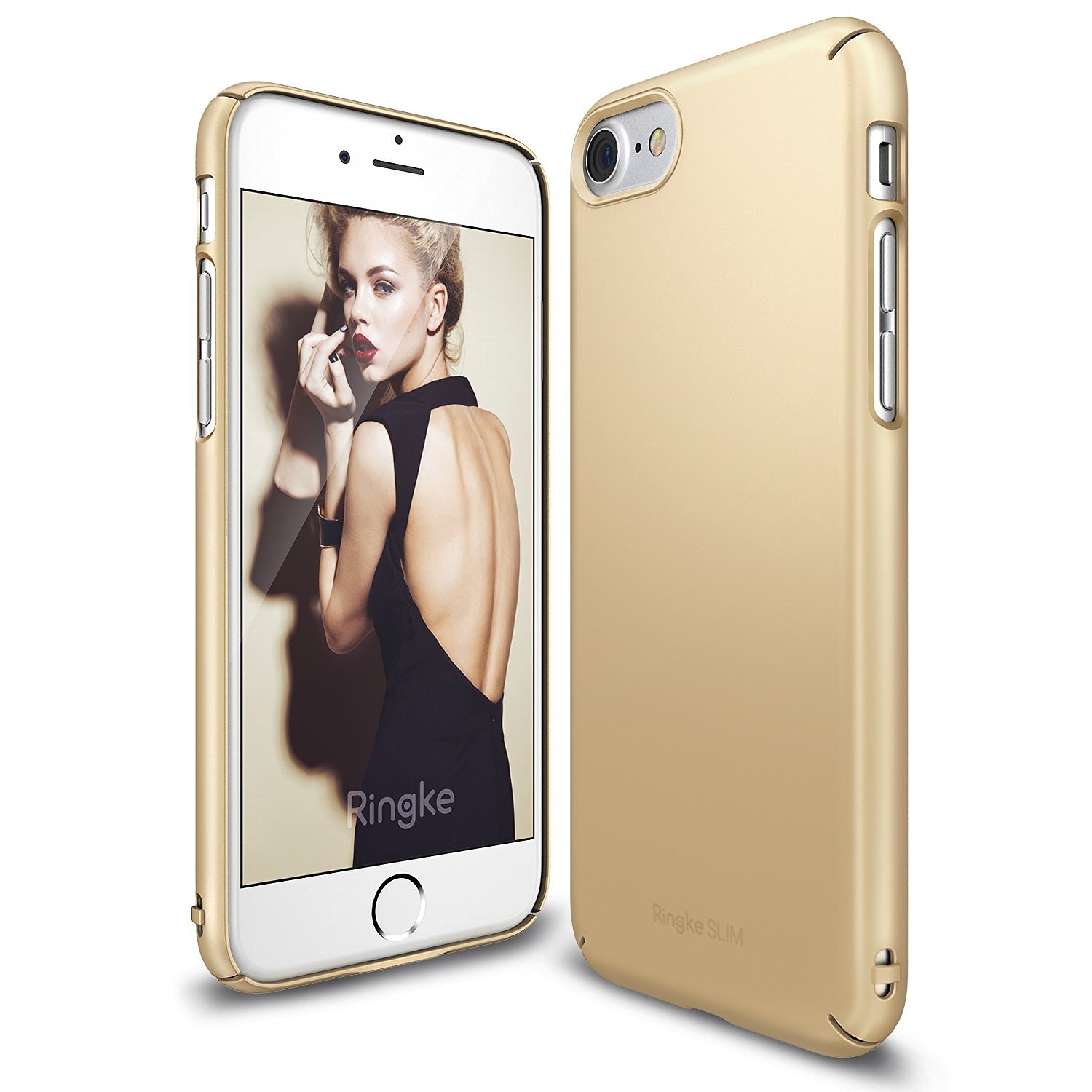 Ovitek Ringke "Slim" za iPhone 8 / iPhone 7 - royal gold
