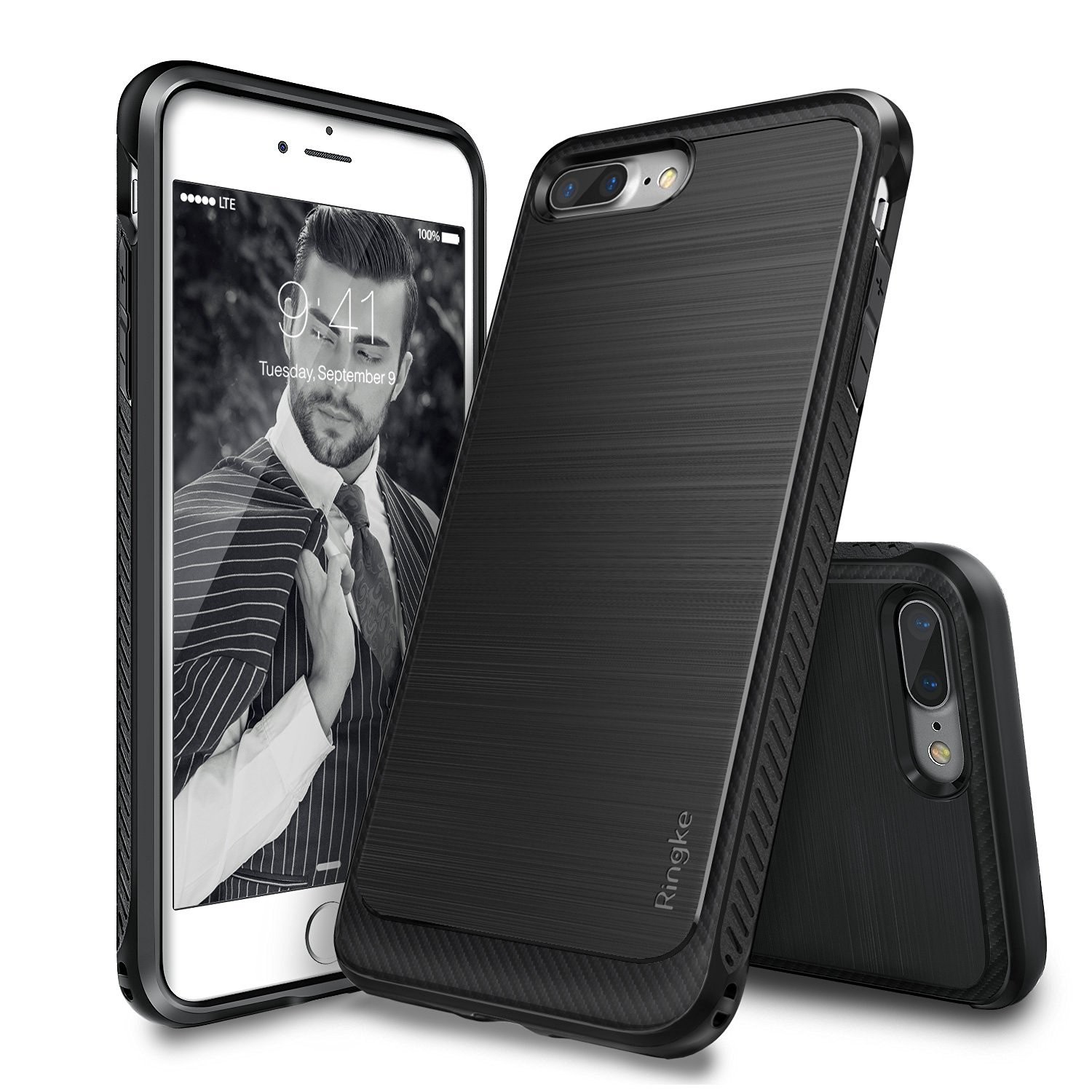 Ovitek Ringke "Onyx" za iPhone 8 Plus / iPhone 7 Plus - black