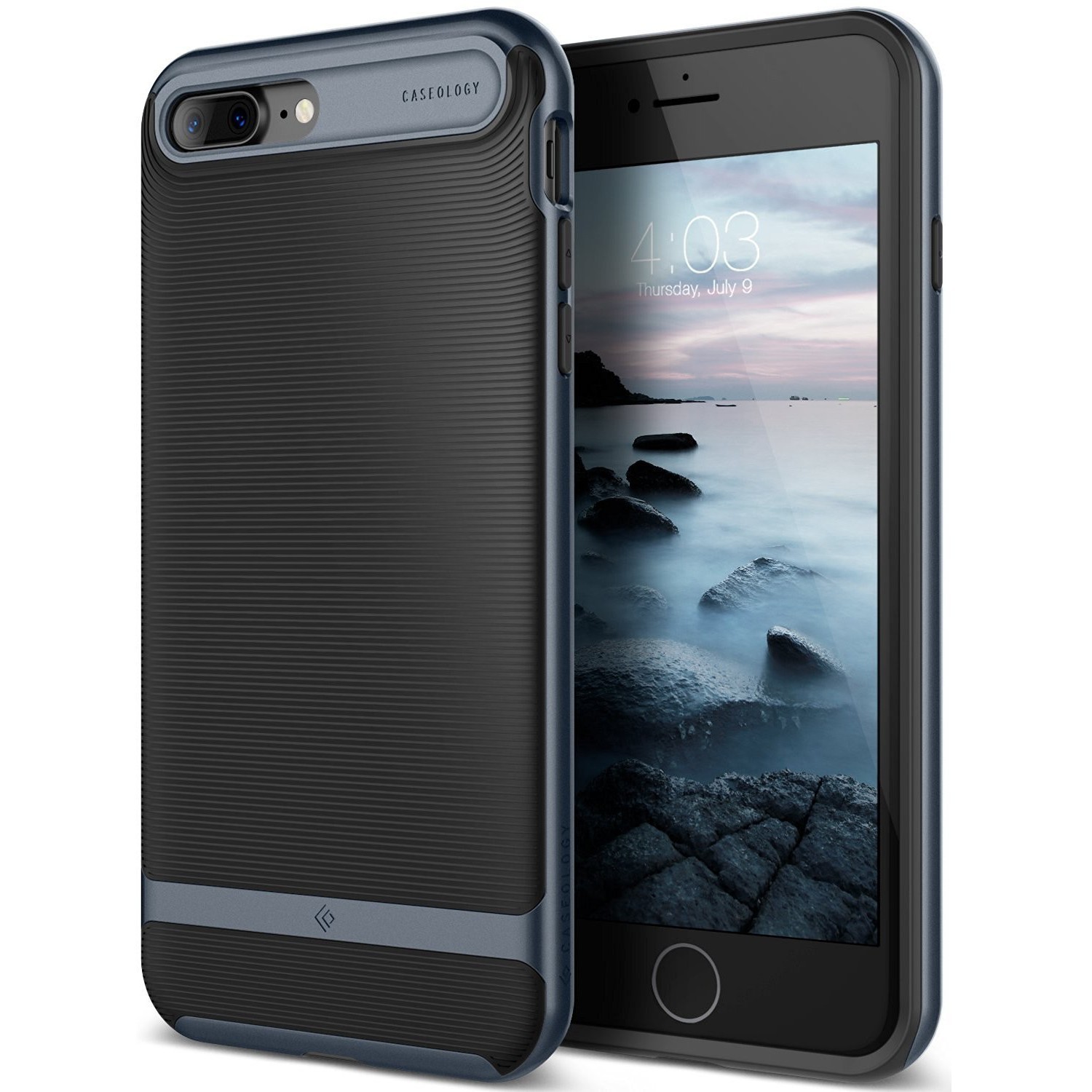 Ovitek Caseology Wavelength Series za iPhone 7 Plus - charcoal black