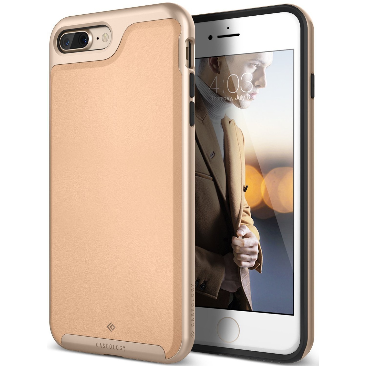 Ovitek Caseology Envoy Series za iPhone 7 Plus - leather beige