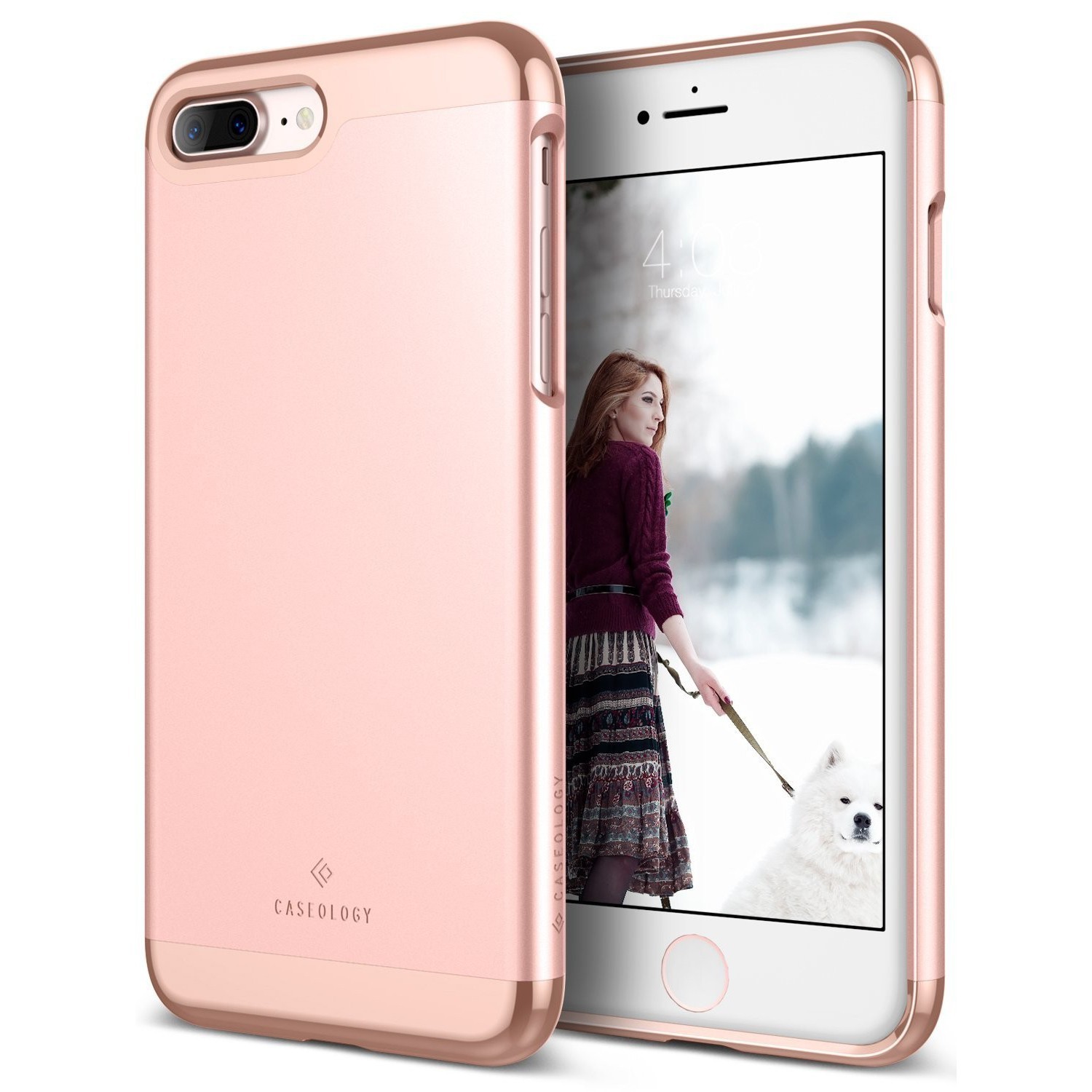 Ovitek Caseology Savoy Series za iPhone 7 Plus - rose gold