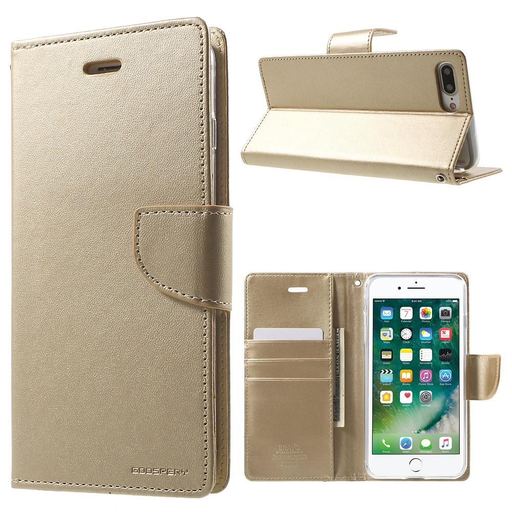 Etui Goospery Bravo Diary za iPhone 8 Plus / iPhone 7 Plus - zlate barve