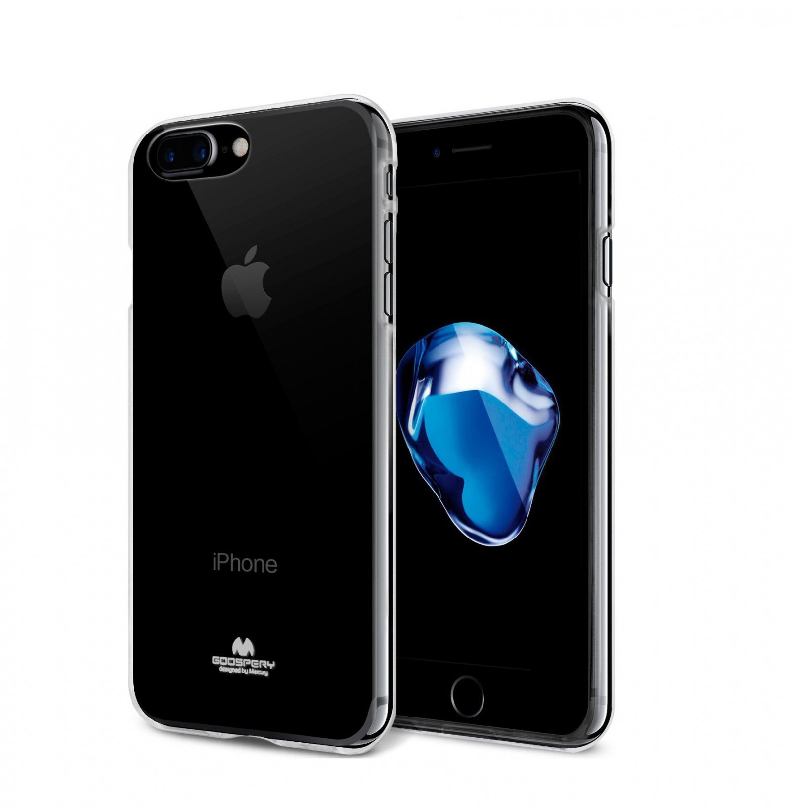 TPU gel ovitek Goospery Clear Jelly Case za iPhone 8 Plus / iPhone 7 Plus - prozoren