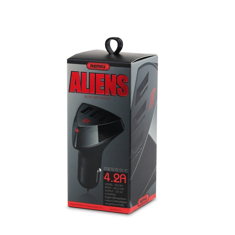Avtopolnilec Remax Aliens 4.2A s tremi USB izhodi