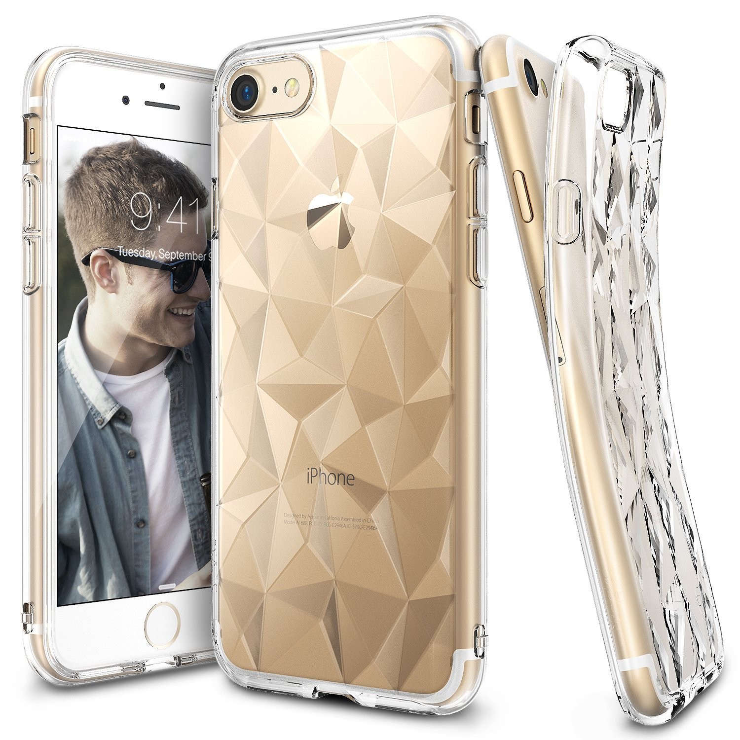 Ovitek Ringke "Air Prism" za iPhone 8 / iPhone 7 - crystal clear