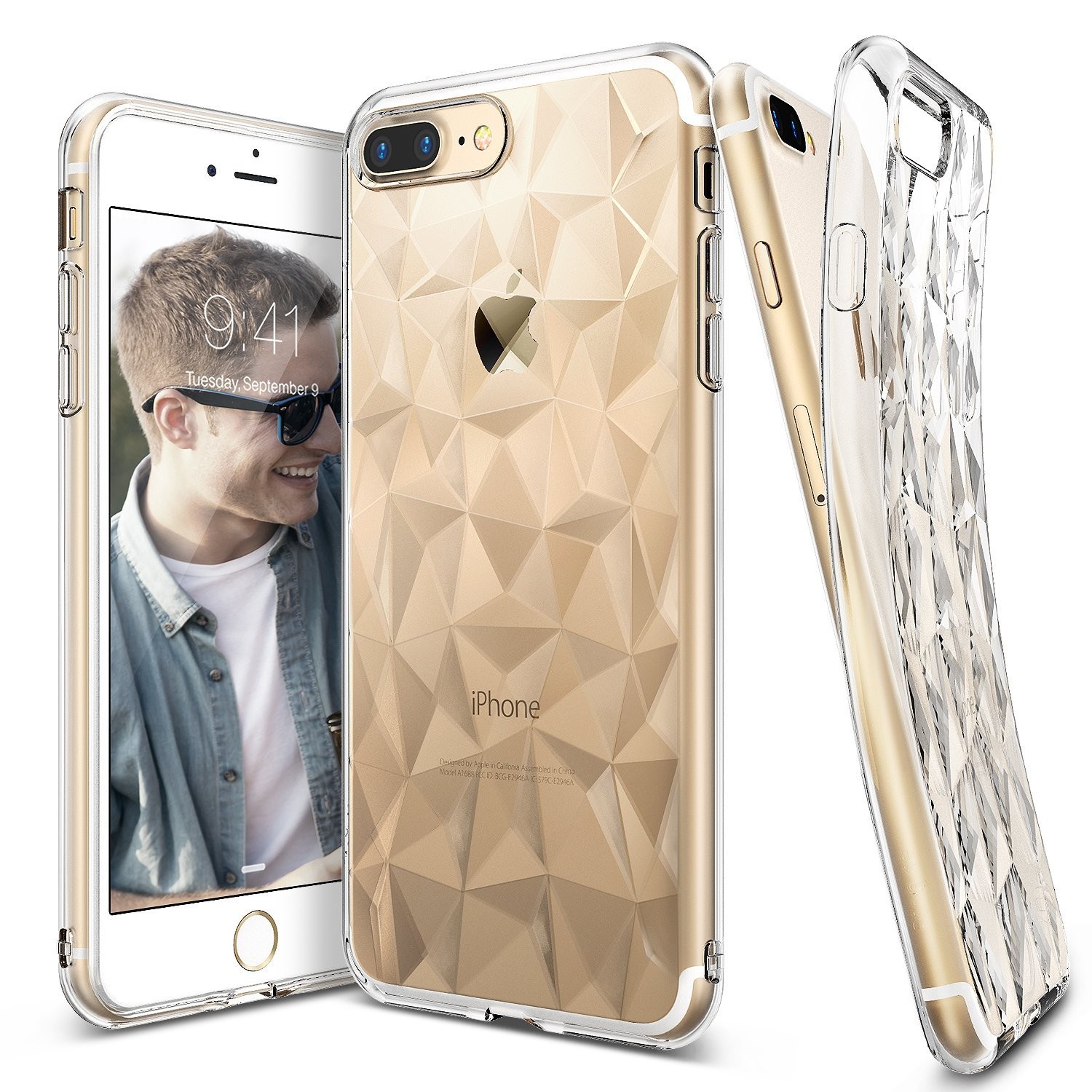 Ovitek Ringke "Air Prism" za iPhone 8 Plus / iPhone 7 Plus - crystal clear