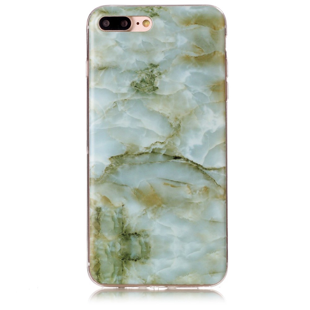 Modni ovitek "Marble" za iPhone 8 Plus / iPhone 7 Plus - zelen