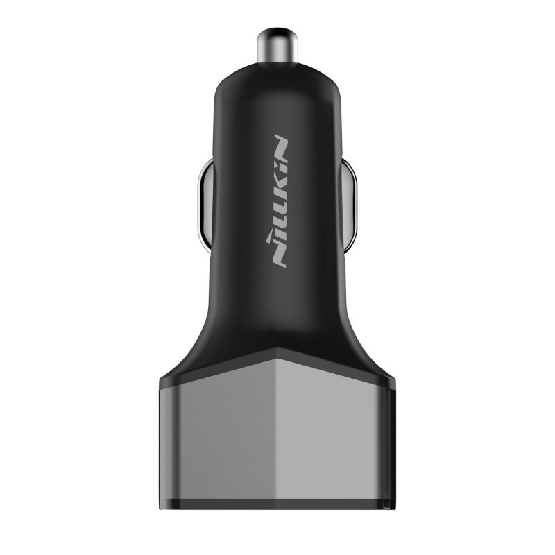 Avtopolnilec Quick Charge 3.0 s 3 polnilnimi izhodi Nillkin "Celerity" - siv