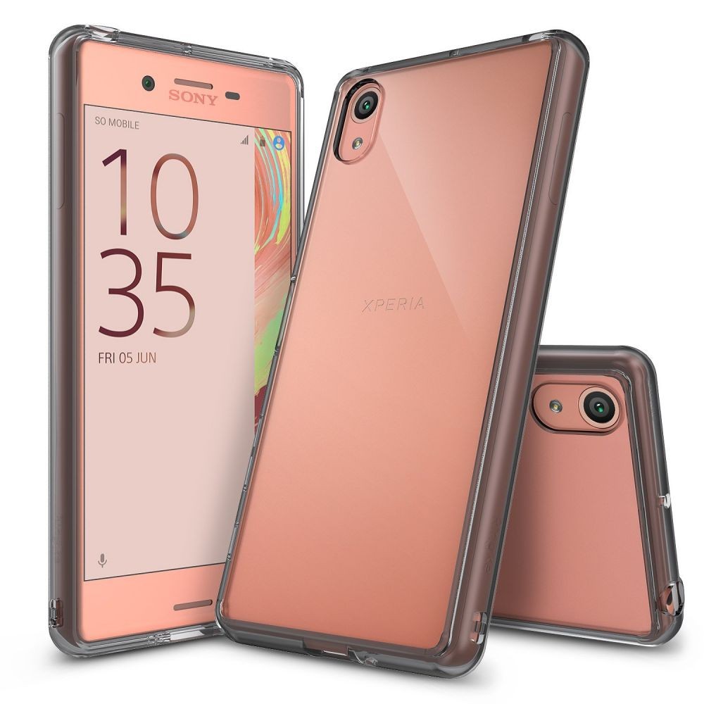 Ovitek Ringke "Fusion" za Sony Xperia X - smoke black