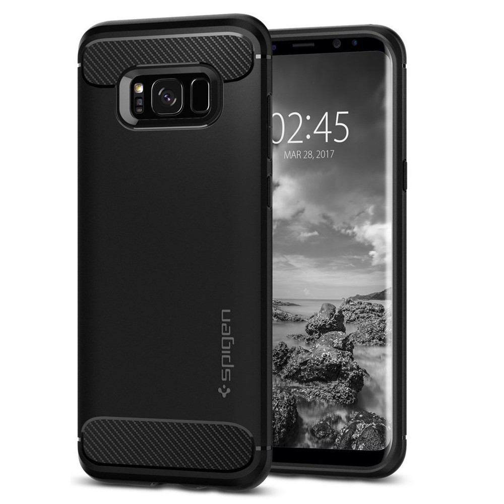 Ovitek Spigen "Rugged Armor" za Samsung Galaxy S8 Plus - black