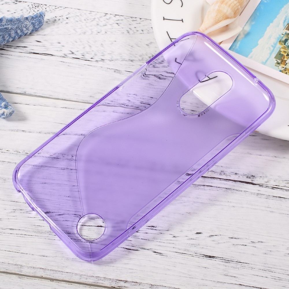 TPU gel ovitek "S-Line" za LG K10 2017 - vijoličen