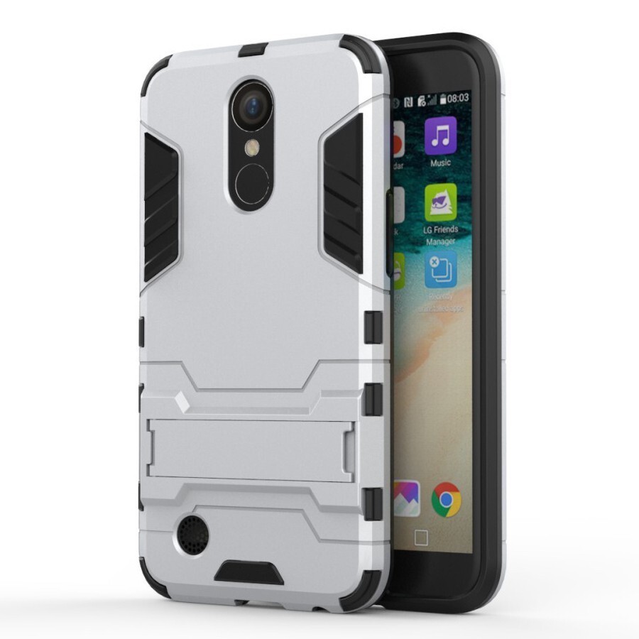 Robusten ovitek "Impact X" za LG K10 2017 - srebrn