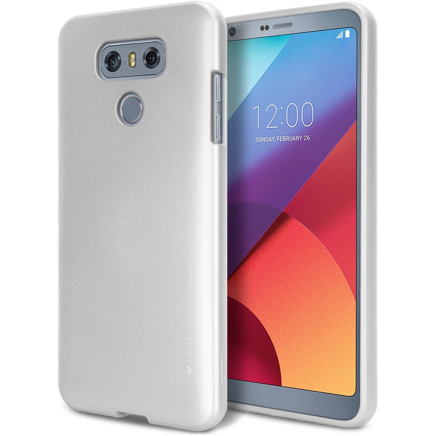 TPU gel ovitek Goospery iJelly Case za LG G6 - srebrn