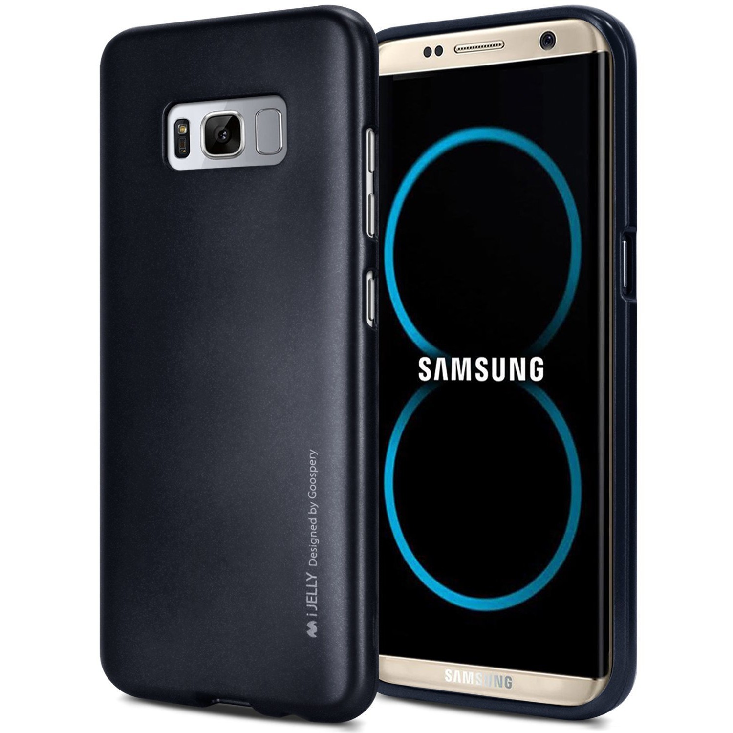 TPU gel ovitek Goospery iJelly Case za Samsung Galaxy S8 - črn