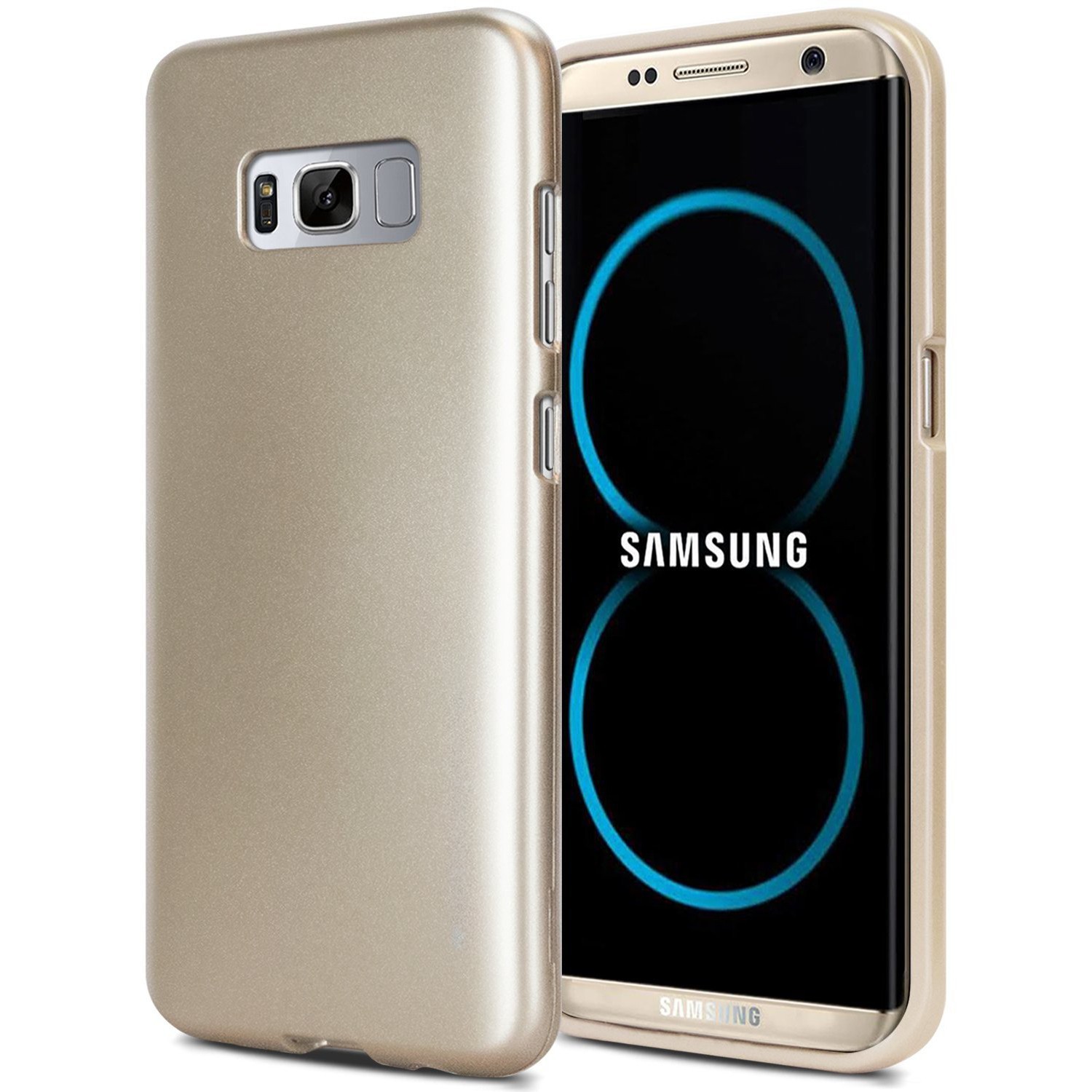 TPU gel ovitek Goospery iJelly Case za Samsung Galaxy S8 - zlate barve