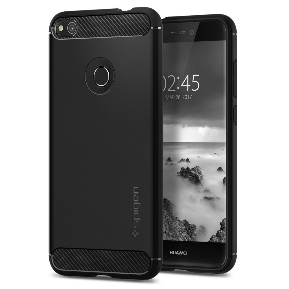 Ovitek Spigen "Rugged Armor" za Huawei Honor 8 Lite / P8 Lite 2017 - black
