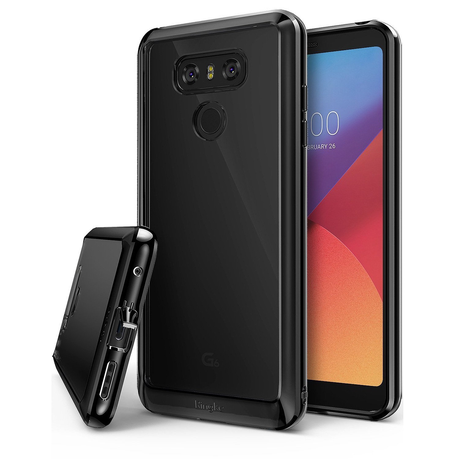 Ovitek Ringke "Fusion" za LG G6 - ink black
