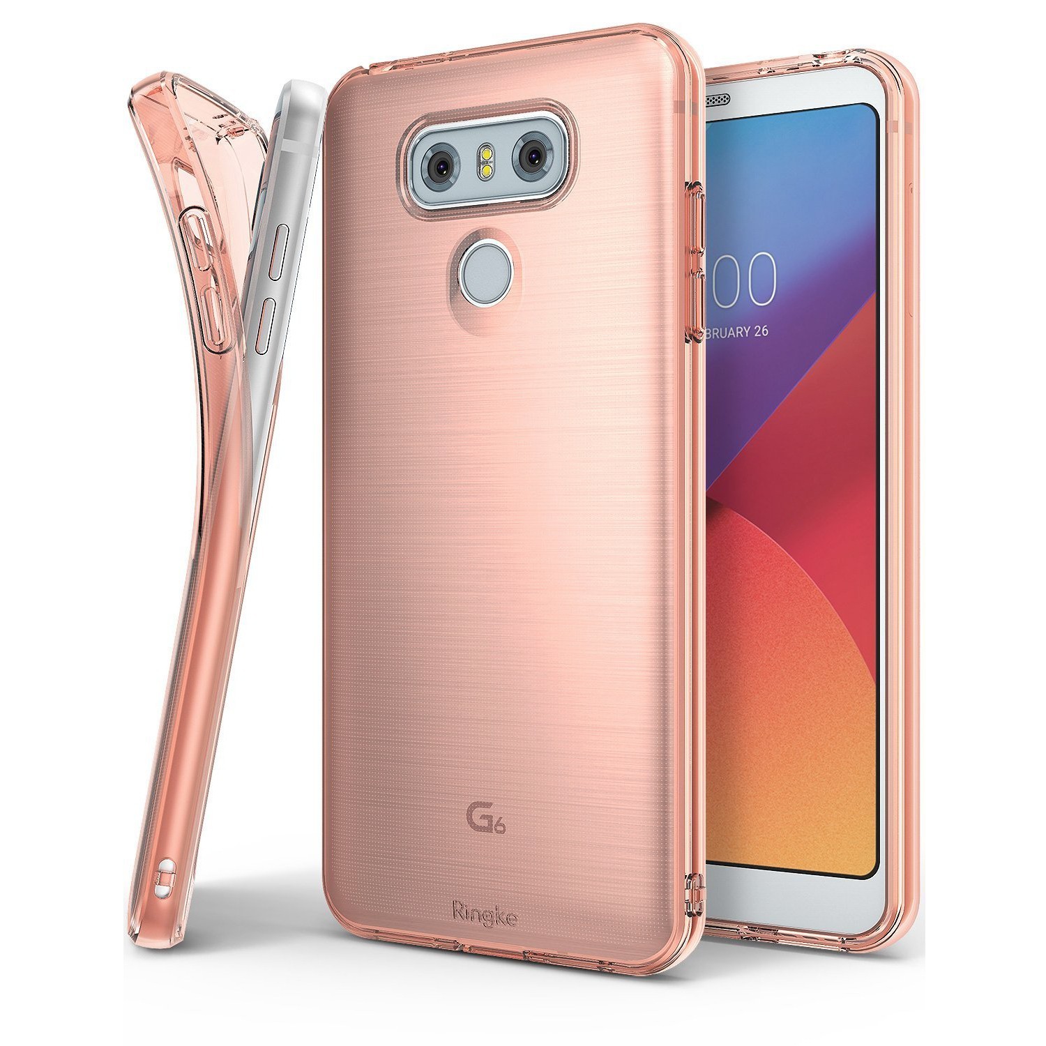 Ovitek Ringke "Air" za LG G6 - rose gold