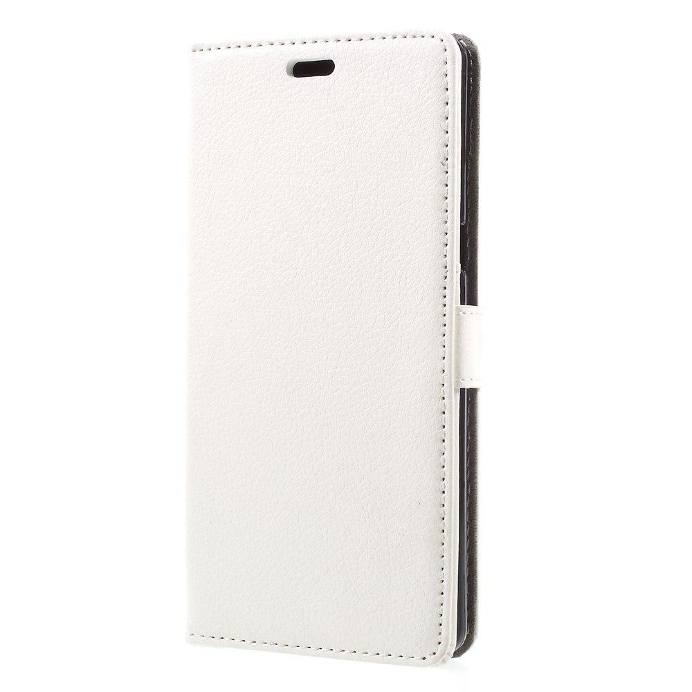 Eleganten etui "Litchi" za Samsung Galaxy Note 8 iz umetnega usnja - bel
