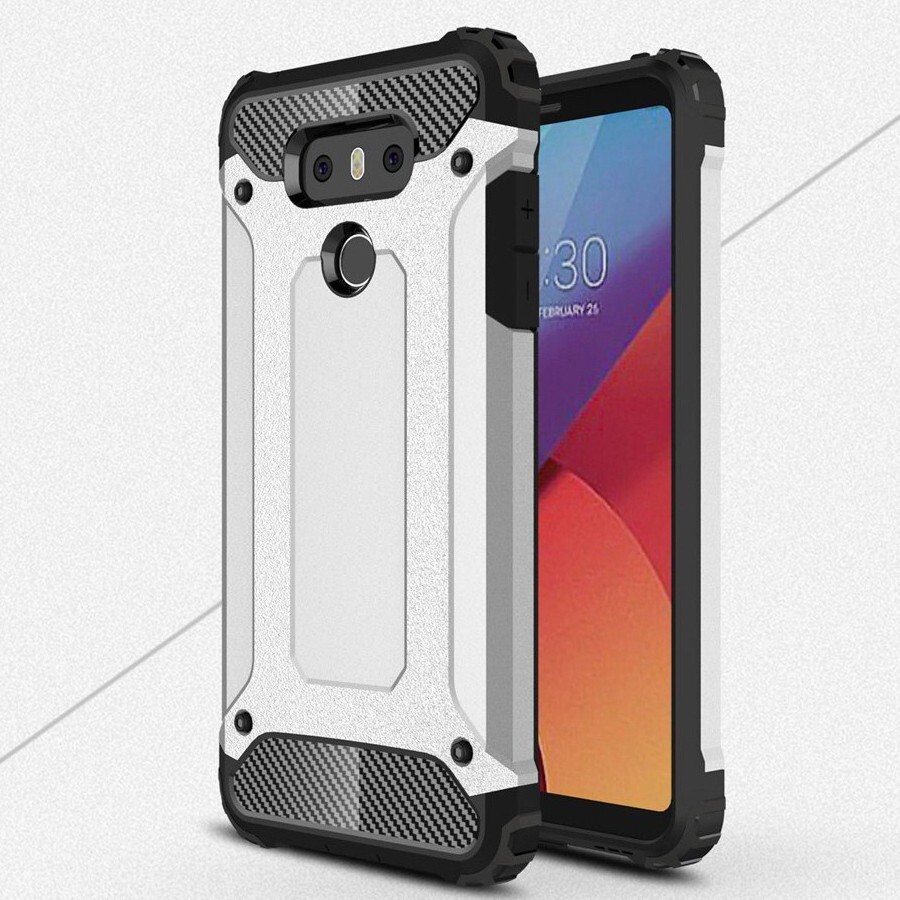 Robusten ovitek "Rock" za LG G6 - srebrn