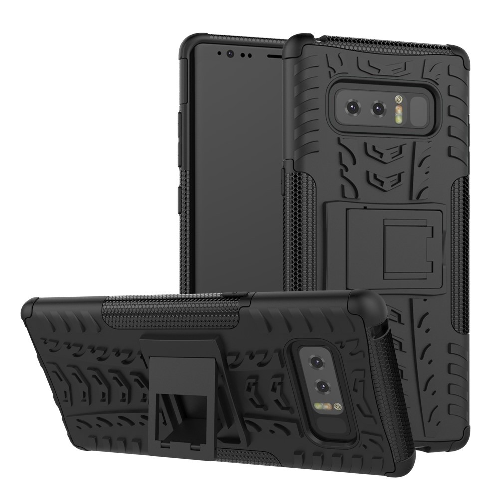 Hibriden TPU gel ovitek "Tough" za Samsung Galaxy Note 8 - črn
